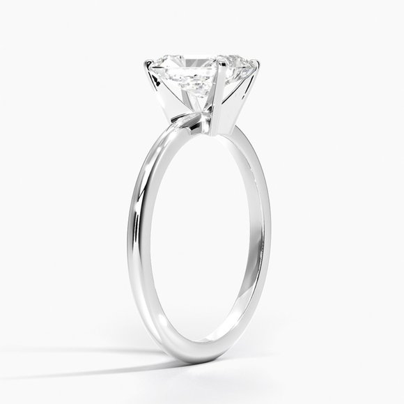 IGI 1.0 CT Radiant Cut Solitaire Lab Diamond Ring 14k Gold , F-VS1 - Picture 2 of 5